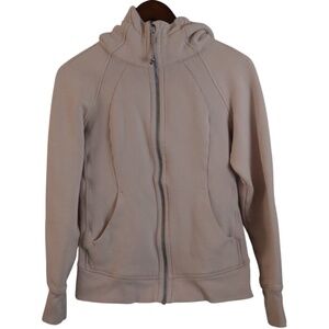 Lululemon Scuba Full-Zip Hoodie Dusty Light Pink Rose Size 8
